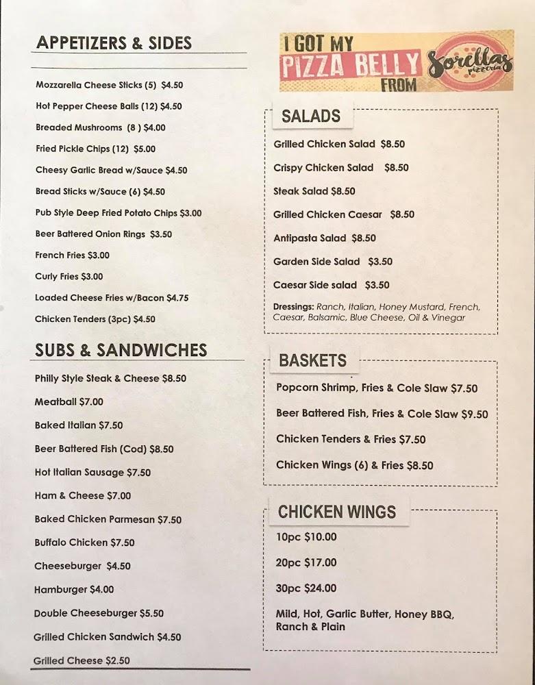 Sorella's Pizzeria Mozzarella Cheese Sticks